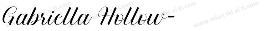 Gabriella Hollow字体转换